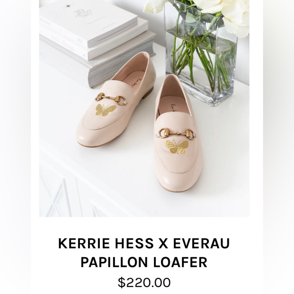 🦋 Blush Pink Leather Loafers 7-7.5